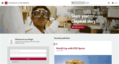 Desktop Screenshot of blogs.chapman.edu